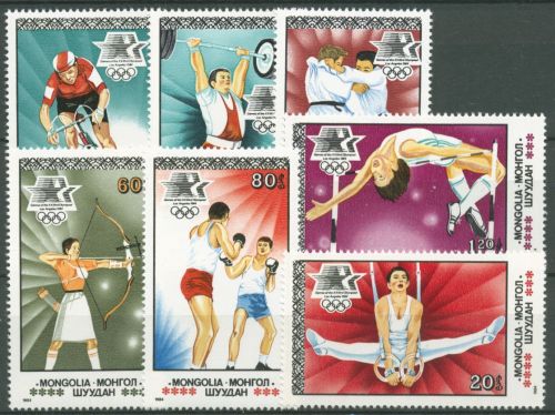 Mongolei 1984 Olympische Sommerspiele Los Angeles 1616/22 postfrisch