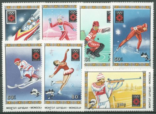 Mongolei 1984 Olympische Winterspiele Sarajevo 1600/06 postfrisch