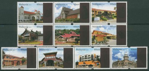 Malaysia 2013 Museen 2068/77 ZD postfrisch (C65583)