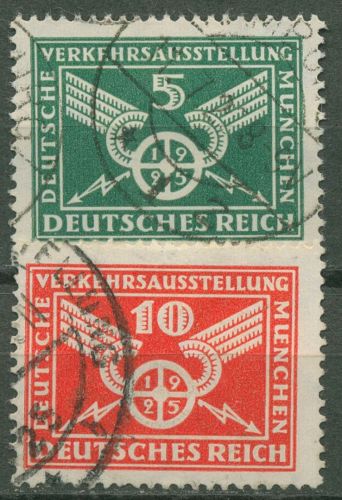 Deutsches Reich 1925 Dt.Verkehrsausstellung München 370/71 X gestempelt