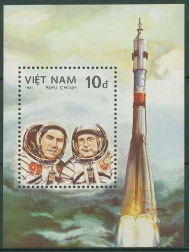 Vietnam 1986 Weltraumforschung Kosmonauten Block 45 postfrisch (C65668)
