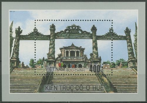 Vietnam 1990 Bauwerke der alten Hauptstadt Hue Block 74 postfrisch (C73629)