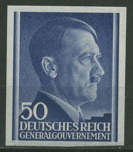 Generalgouvernement 1943 Freimarke Hitler ungezähnt 110 U postfrisch