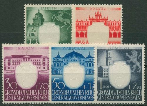 Generalgouvernement 1943 3 Jahre NSDAP im Generalgouvernement 105/09 postfrisch