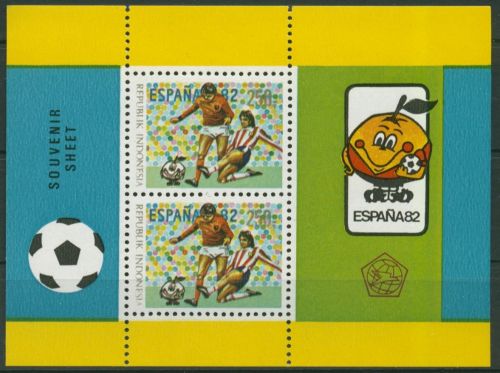 Indonesien 1982 Fussball-WM Spanien Block 44 postfrisch (C30114)