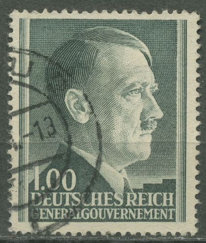Generalgouvernement 1944 Hitler Zähnung B, 86 B gestempelt