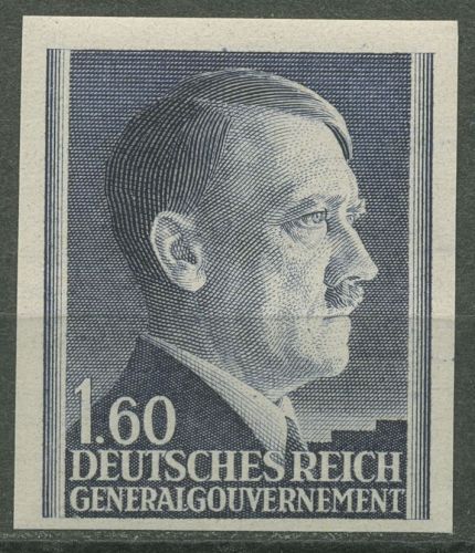 Generalgouvernement 1942 Freimarke Hitler ungezähnt! 88 U postfrisch