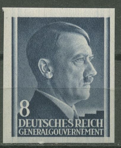 Generalgouvernement 1941 Freimarke Hitler ungezähnt! 73 U postfrisch