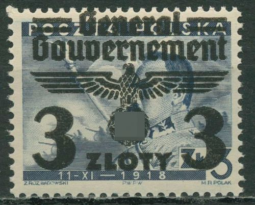 Generalgouvernement 1940 Polen mit Aufdruck 29 postfrisch