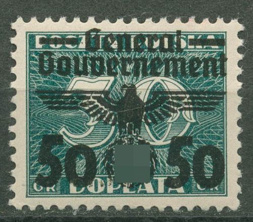 Generalgouvernement 1940 Polen mit Aufdruck 37 postfrisch