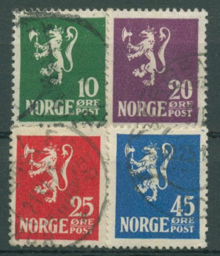 Norwegen 1922 Wappenlöwe 105/08 gestempelt