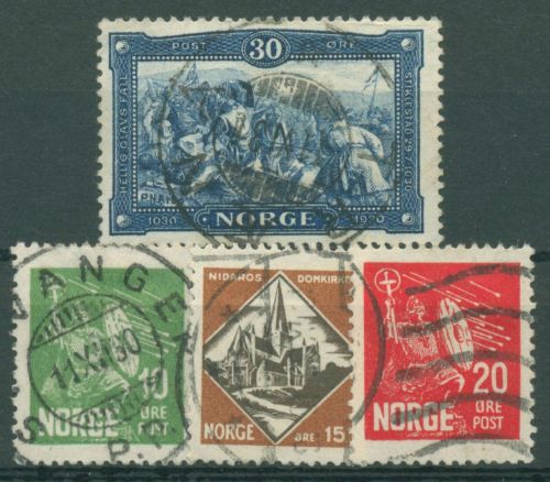 Norwegen 1930 König Olaf II Gemälde 155/58 gestempelt