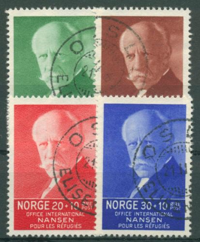 Norwegen 1935 Polarforscher Fridtjof Nansen Nobelpreis 172/75 gestempelt