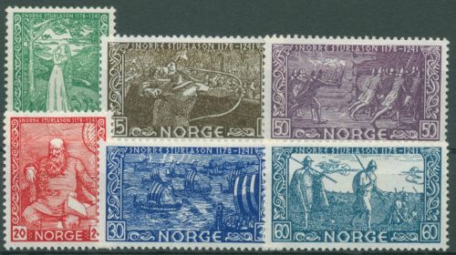 Norwegen 1941 Dichter Snorri Sturluson Königssage 259/64 mit Falz