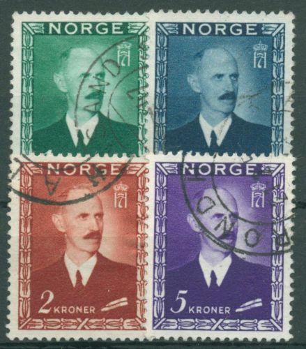 Norwegen 1946 König Haakon VII. 315/18 gestempelt