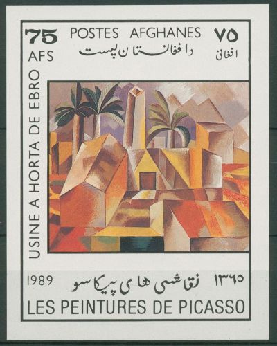 Afghanistan 1989 Gemälde Pablo Picasso Block 85 postfrisch (C65708)