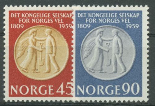 Norwegen 1959 Landwirtschaftsverband Medaille 434/35 postfrisch