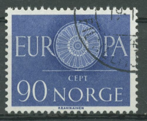 Norwegen 1960 Europa CEPT Wagenrad 449 gestempelt