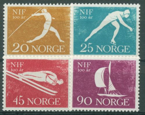 Norwegen 1961 100 Jahre Sportverband 452/55 postfrisch