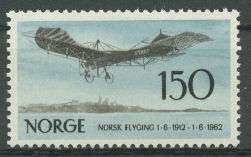 Norwegen 1962 Luftfahrt Flugzeug 468 postfrisch