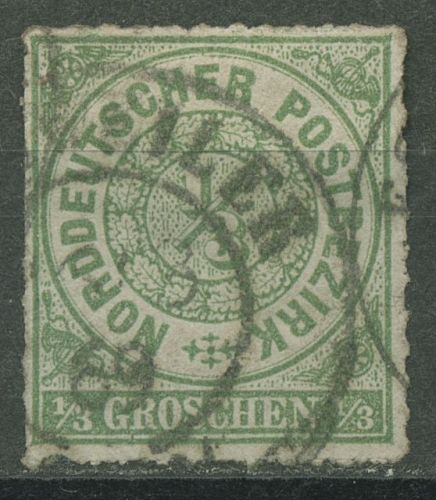 Norddeutscher Postbezirk NDP 1868 1/3 Groschen 2 gestempelt