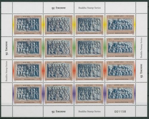 Nepal 2005 Buddha Reliefs 811/26 ZD-Bogen postfrisch (SG61951)