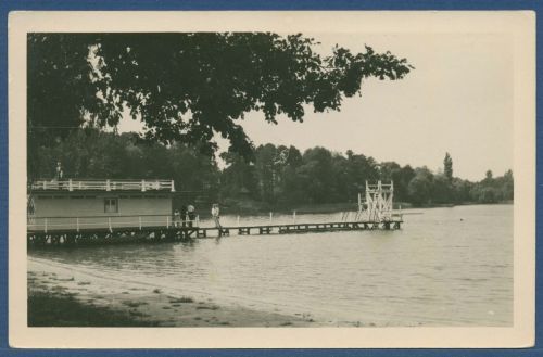Groß-Köris Kreis Königs Wusterhausen Strandbad, gelaufen 1956 (AK5362)