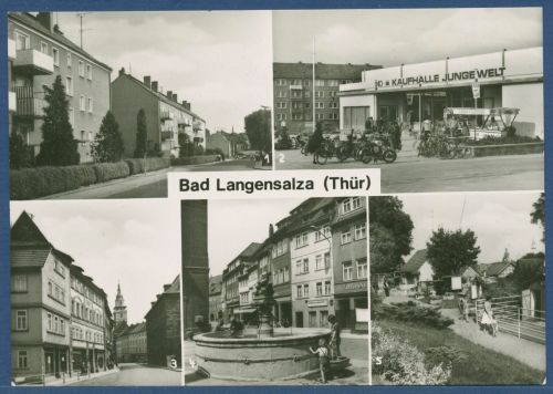 Bad Langensalza Kaufhalle Junge Welt Volkspark, gelaufen 1979 (AK5355)