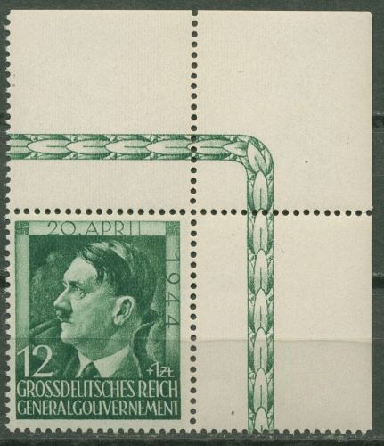 Generalgouvernement 1944 Hitler 117 Ecke 2 postfrisch