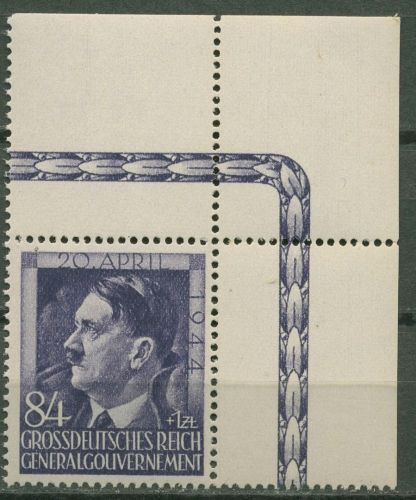 Generalgouvernement 1944 Hitler 119 Ecke 2 postfrisch