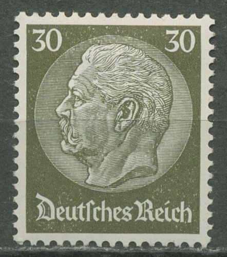 Deutsches Reich 1933 Hindenburg WZ Waffeln 490 mit Falz