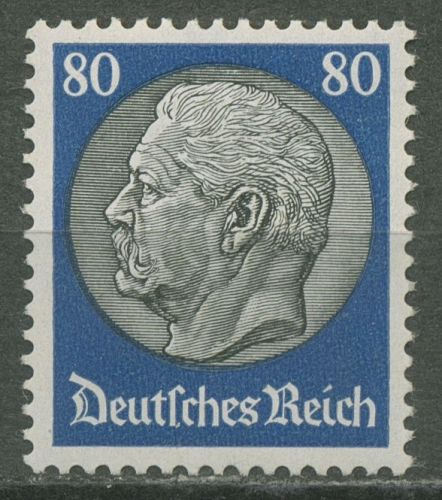Deutsches Reich 1933 Hindenburg WZ Waffeln 494 mit Falz