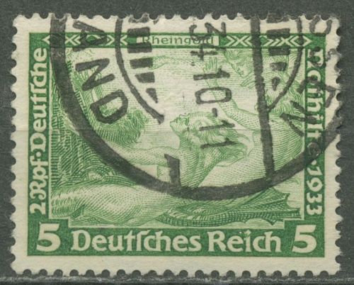 Deutsches Reich 1933 Deutsche Nothilfe Wagner 501 A gestempelt