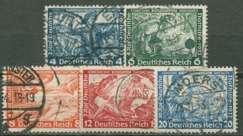 Deutsches Reich 1933 Deutsche Nothilfe Wagner Zähnung B 500/05 B gestempelt
