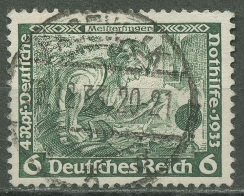 Deutsches Reich 1933 Deutsche Nothilfe Wagner 502 A mit TOP-Stempel
