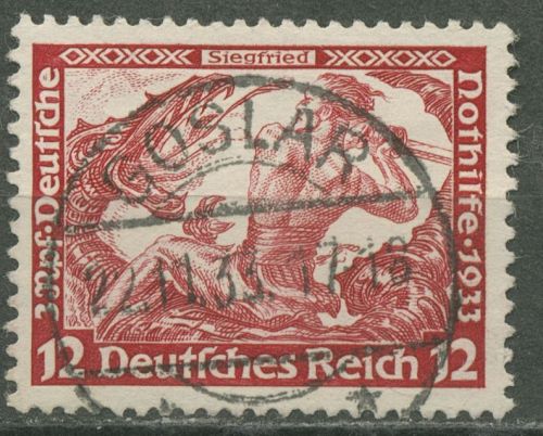Deutsches Reich 1933 Deutsche Nothilfe Wagner 504 A mit TOP-Stempel