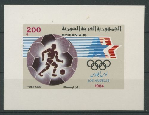 Syrien 1984 Olympische Sommerspiele Los Angeles Block 64 postfrisch (C65743)