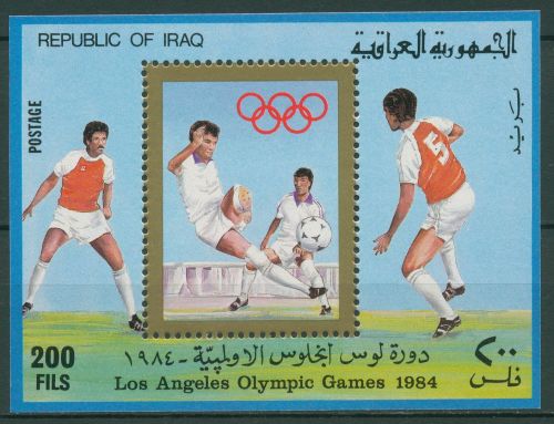 Irak 1984 Olympische Sommerspiele Los Angeles Block 39 postfrisch (C65749)