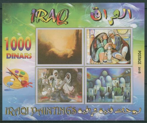 Irak 2018 Moderne Kunst Gemälde Block 160 postfrisch (C65753)