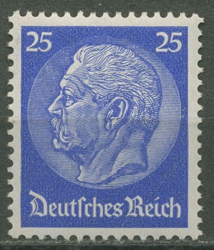 Deutsches Reich 1933 Hindenburg Walzenoberrand 522 a postfrisch