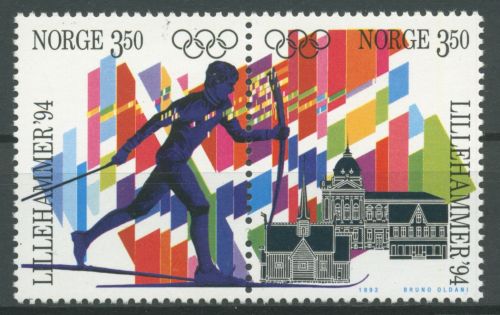 Norwegen 1993 Olympia´94 Winterspiele Lillehammer 1139/40 ZD postfrisch