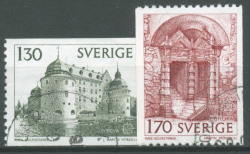 Schweden 1978 Europa CEPT Baudenkmäler Schloss Örebro 1014/15 gestempelt