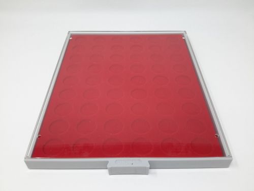 LINDNER Münzbox 2154 Standard 54 runde Fächer 25,75 mm, gebraucht (Z680)