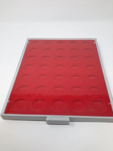 LINDNER Münzbox 2104 Standard 35 runde Fächer 31 mm, gebraucht (Z1409)