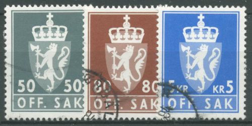 Norwegen 1976 Dienstmarke Wappen D 102/04 gestempelt