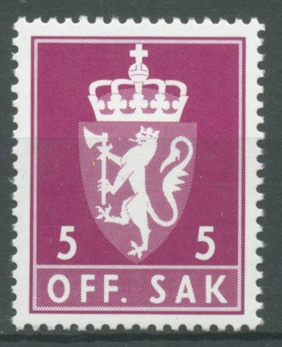 Norwegen 1980 Dienstmarke Wappen D 106 postfrisch