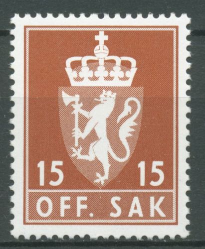 Norwegen 1981 Dienstmarke Wappen D 111 postfrisch