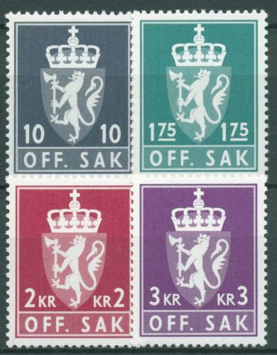 Norwegen 1981 Dienstmarke Wappen D 112/15 postfrisch