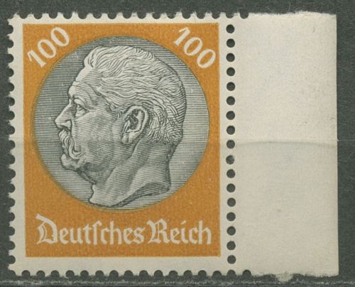 Deutsches Reich 1933 Hindenburg WZ Waffeln 495 postfrisch