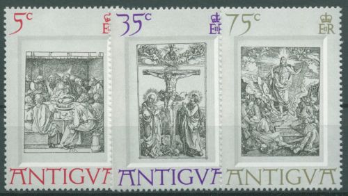 Antigua 1971 Ostern Holzschnitte Albrecht Dürer 260/62 postfrisch